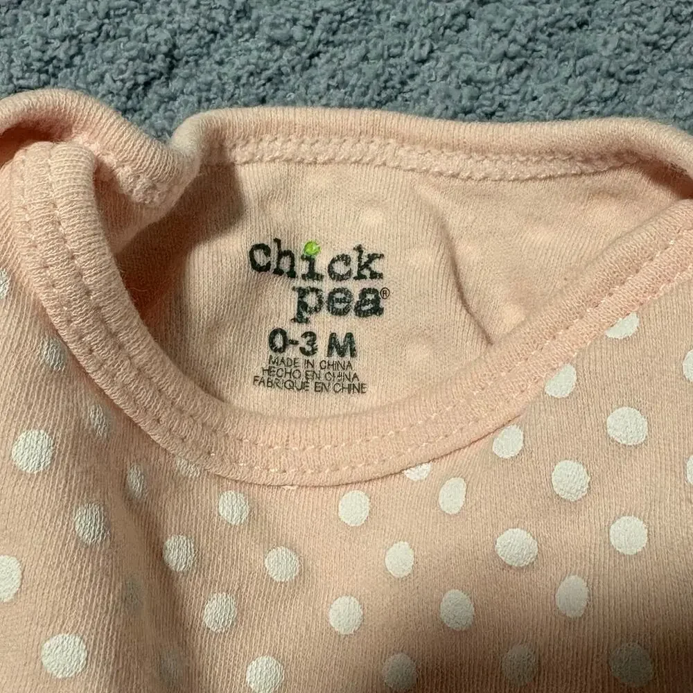 Baby Girl-Onesies-Lot 5 Pack-3M-Carters/Gerber -Giraffe /Floral /Plain